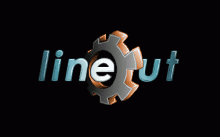 Lineout logo: 320x200 256 colours